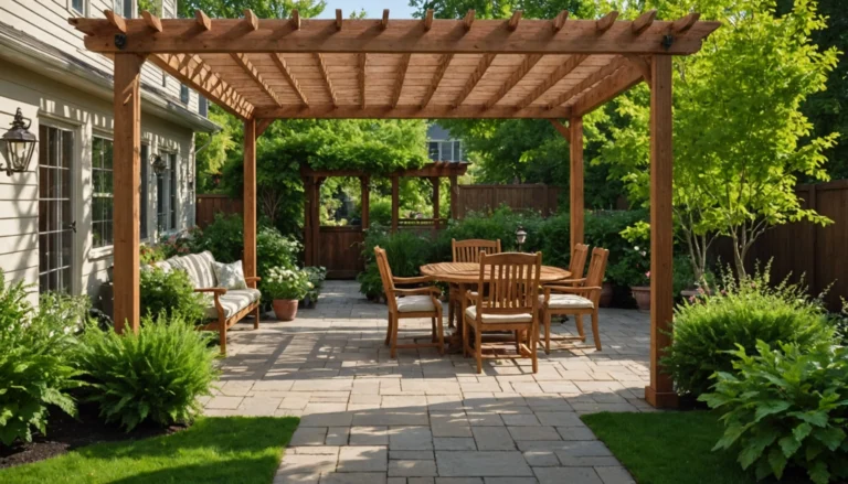 pergola terrasse bois