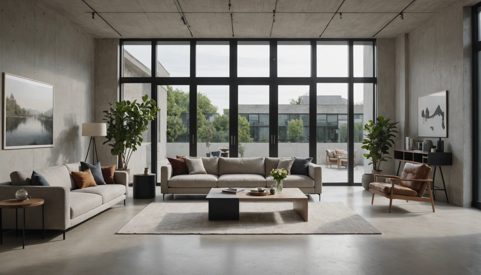 sol béton ciré beige