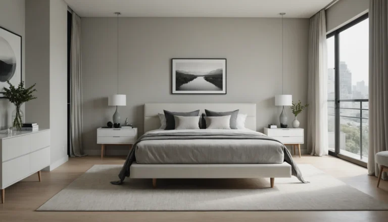 couleur de mur pour chambre avec meubles blancs