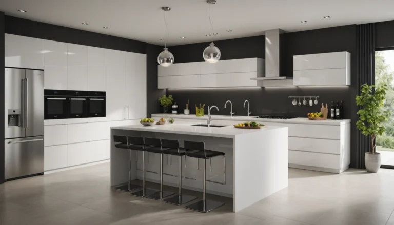 plan de travail pour cuisine blanche